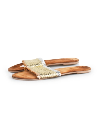 Lazamani Slippers Goud 176510
 Maat 42
 