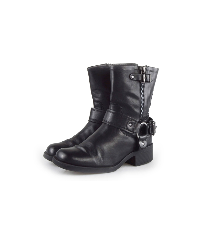 Ann Rocks Biker Boots