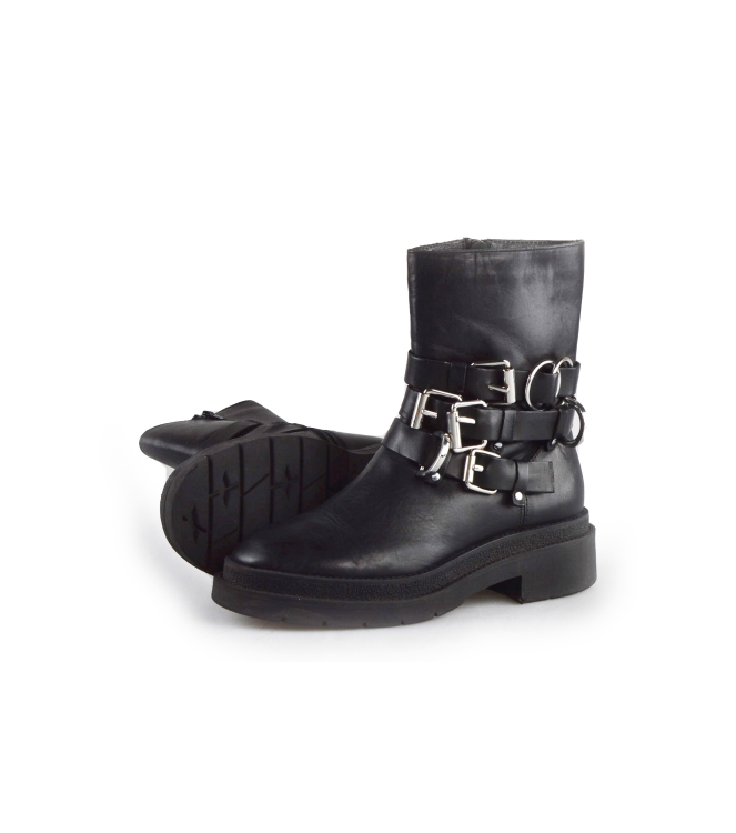 Ann Rocks Biker Boots
