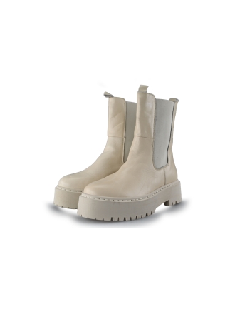 Ann Rocks Chelsea boots Beige 198979
 Maat 40
 
