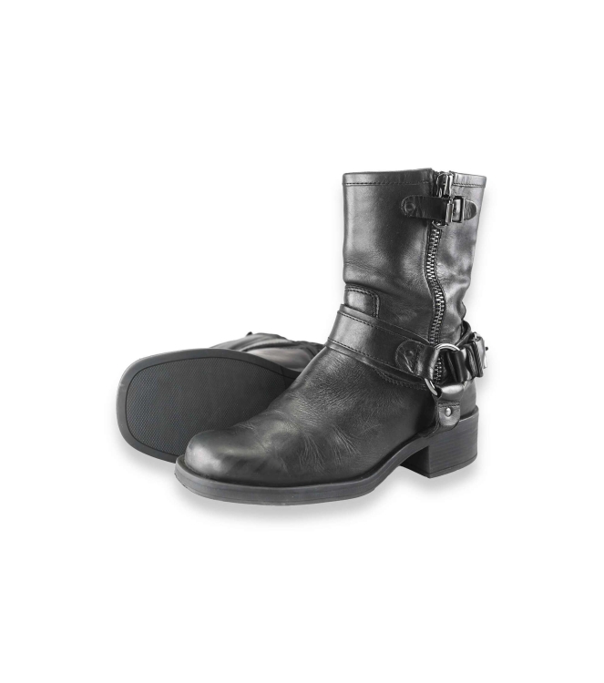 Ann Rocks Biker Boots