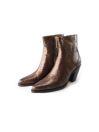 Fred de La Bretoniere Cowboy laarzen Bruin 212371
 Maat 38
 