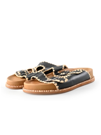 Sacha Slippers Zwart 236401
 Maat 39
 