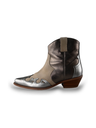 Manfield Chelsea boots Grijs 239707
 Maat 42
 