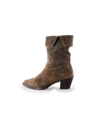 Shabbies Enkellaarzen Bruin 240411
 Maat 39
 