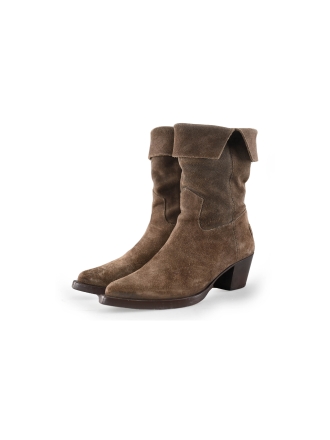 Shabbies Enkellaarzen Bruin 240411
 Maat 39
 