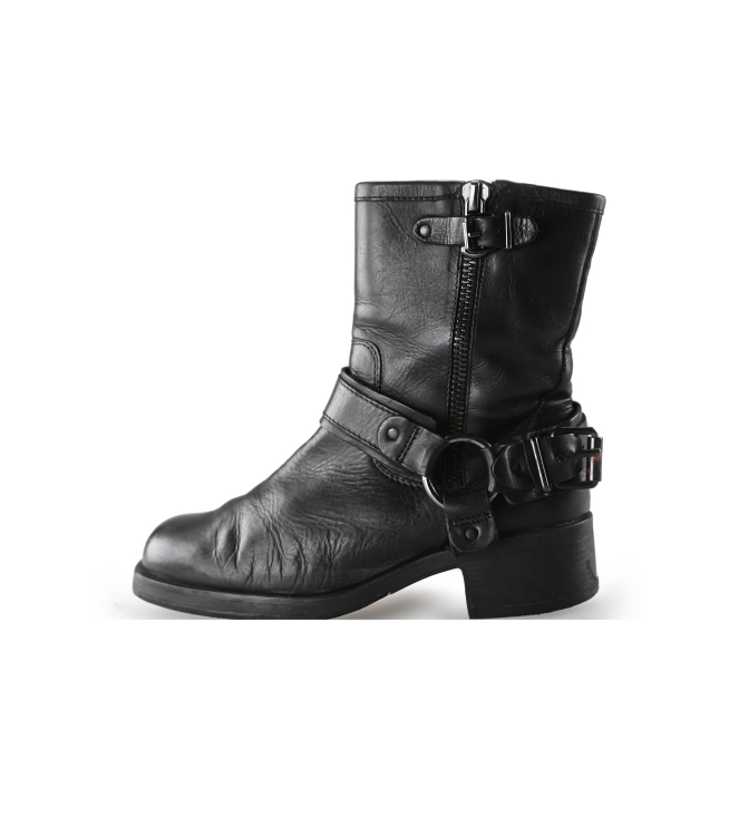 Ann Rocks Biker Boots
