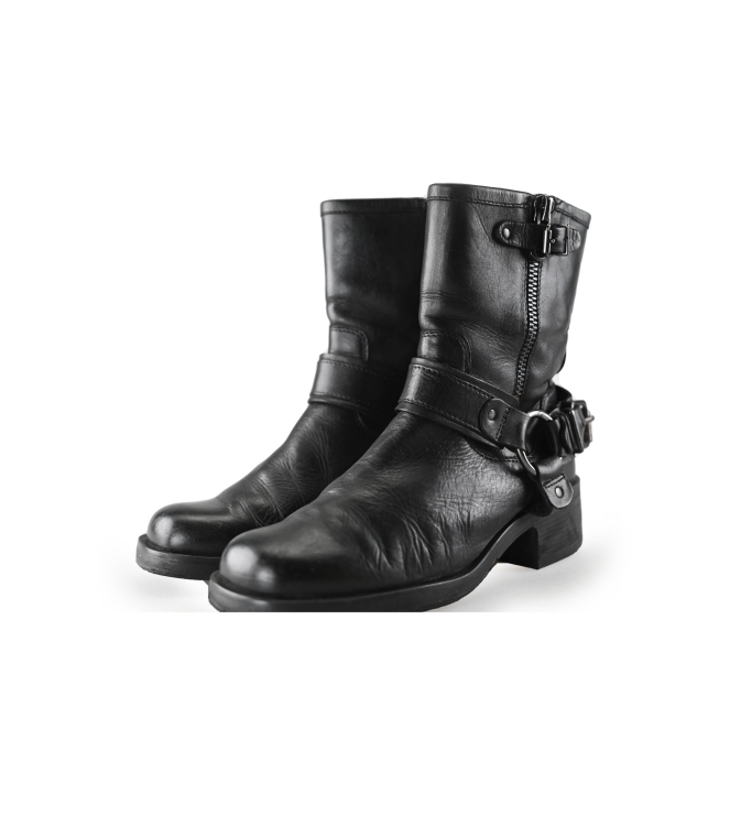 Ann Rocks Biker Boots