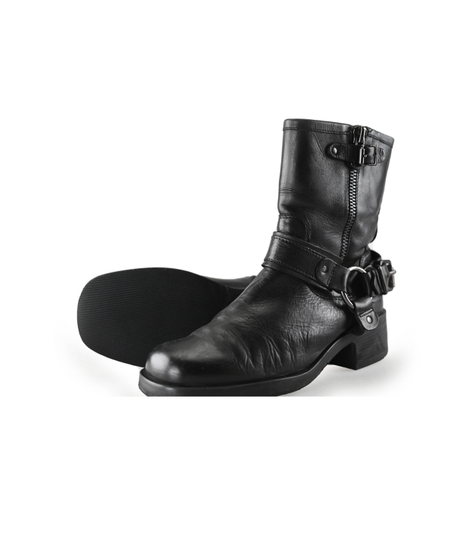 Ann Rocks Biker Boots