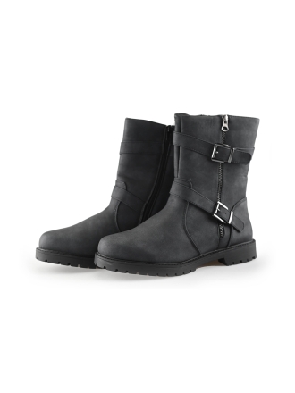 DSTRCT Biker boots Zwart 242744
 Maat 40
 
