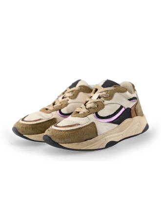 Poelman Sneakers Beige 245028
 Maat 40
 