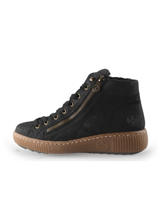 Rieker Hoge sneakers Zwart 248649
 Maat 38
 