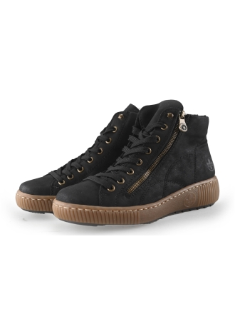 Rieker Hoge sneakers Zwart 248649
 Maat 38
 