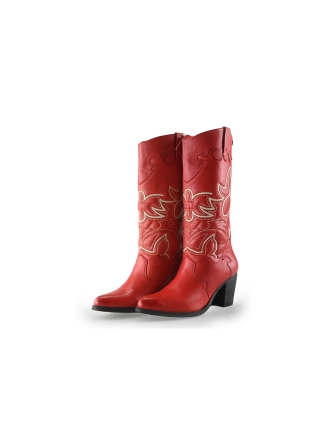 Lazamani Cowboy laarzen Rood 258268
 Maat 38
 