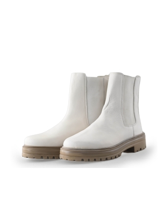 Vanharen Chelsea boots Wit 265231
 Maat 40
 