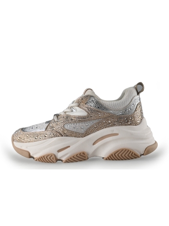 Steve Madden Sneakers Zilver 267940
 Maat 37
 