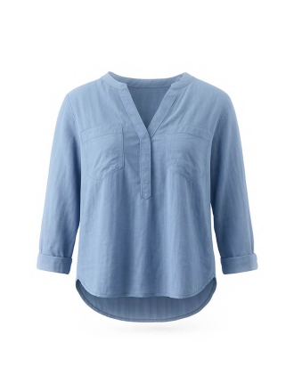 Tom Tailor Blouse Blauw 273533
 Maat 38
 