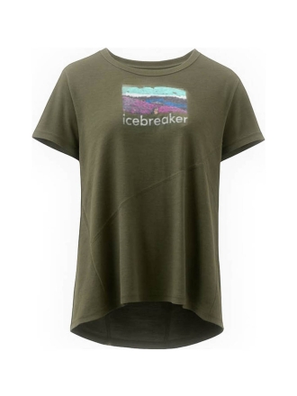 Icebreaker T-shirt Groen 600187
 Maat XL
 