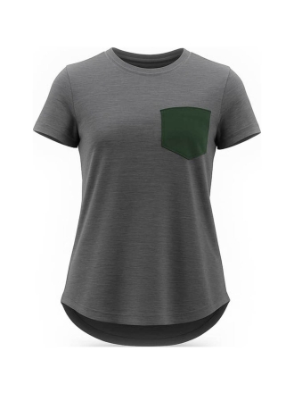 Icebreaker T-shirt Grijs 600243
 Maat S
 