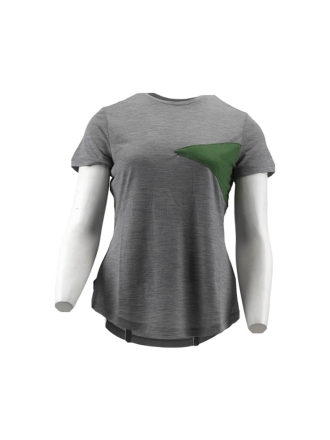 Icebreaker T-shirt Grijs 600243
 Maat S
 