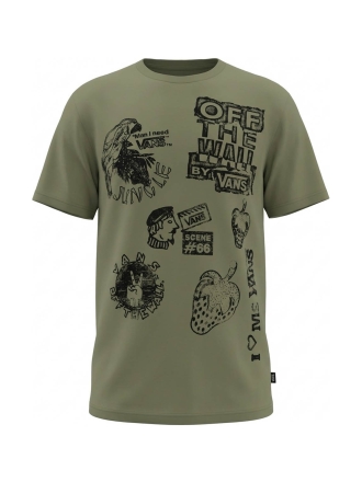 Vans T-shirt Beige 600563
 Maat S
 