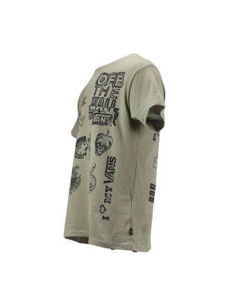 Vans T-shirt Beige 600563
 Maat S
 