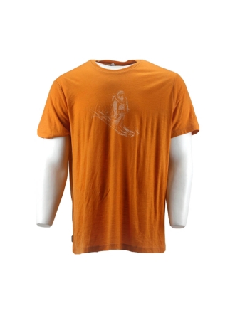 Icebreaker T-shirt Oranje 600855
 Maat S
 