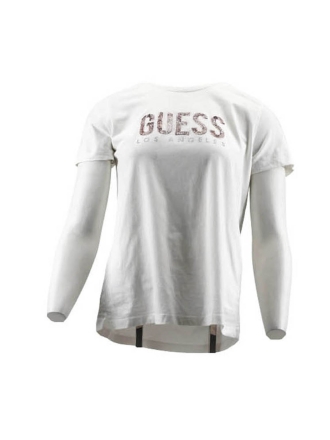 Guess T-shirt Blauw 600860
 Maat M
 