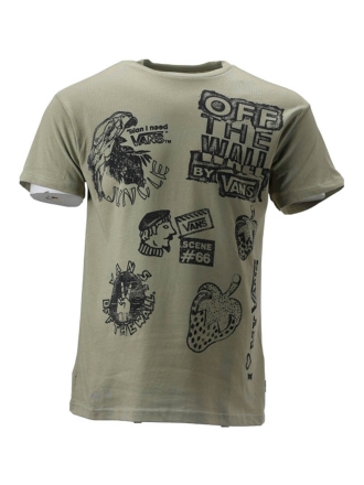 Vans T-shirt Beige 601407
 Maat XS
 