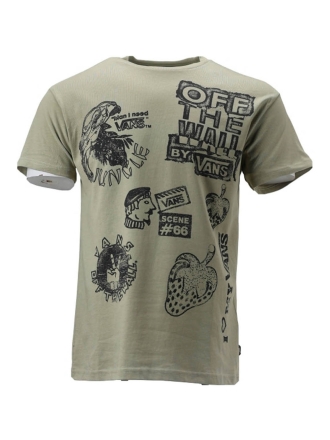 Vans T-shirt Beige 601408
 Maat XS
 