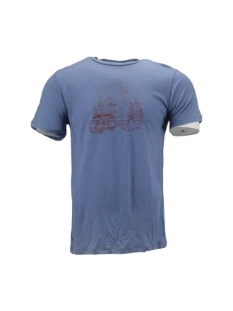 Icebreaker T-shirt Blauw 601674
 Maat S
 